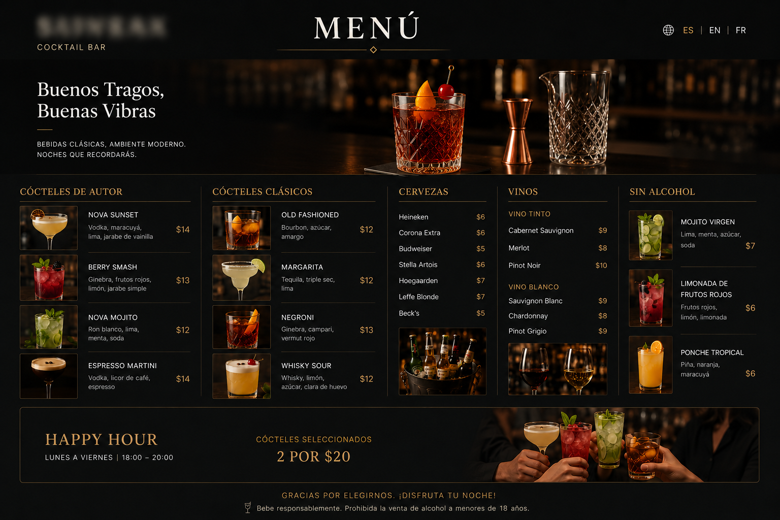 Pub & Bar QR Menu